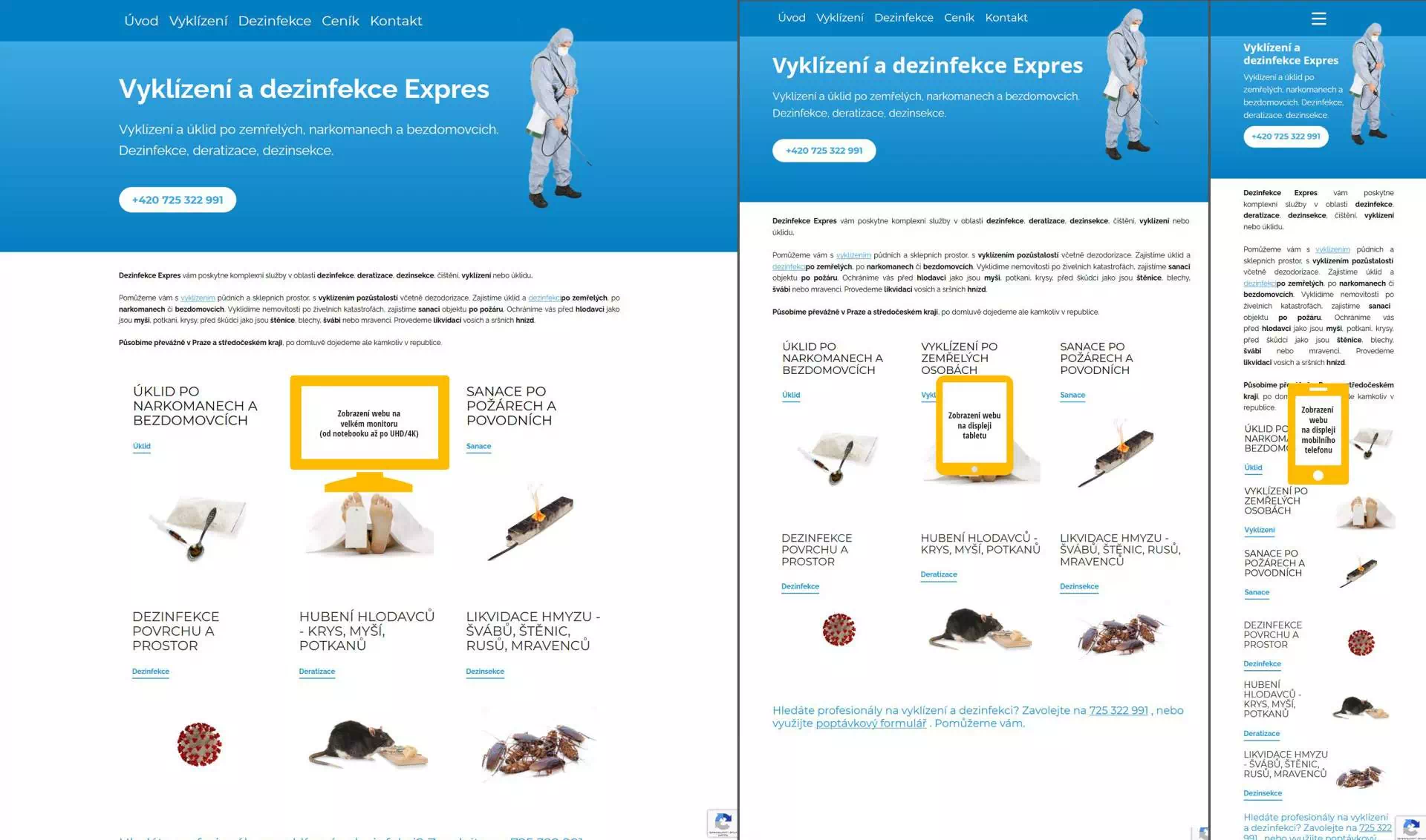 ukázka webu